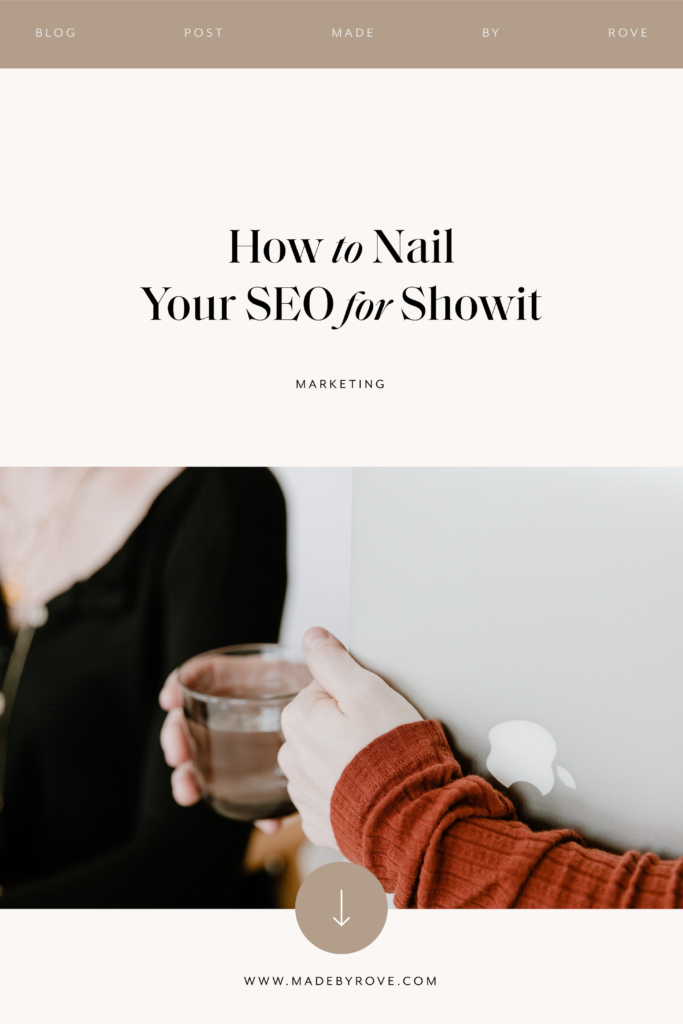 How to nail your SEO for Showit websites